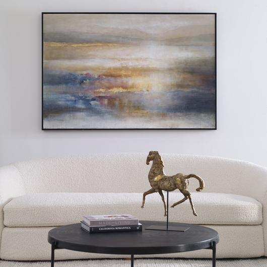 Seafaring Dusk Hand Painted Abstract Art by Uttermost