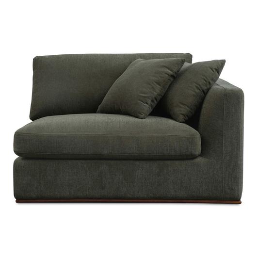 Rue Right Arm Facing Chair Deep Green by Moes Home