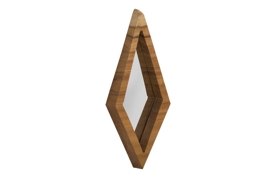 Diamond Chamcha Wood Mirror, MD, Natural by PHILLIPS COLLECTION