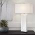 Pillar White Marble Table Lamp by Uttermost