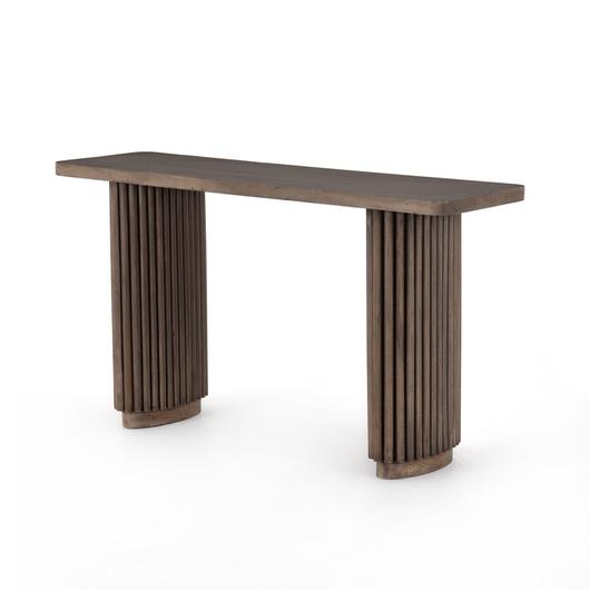 Rutherford Console Table-Ashen Brown by FOUR HANDS