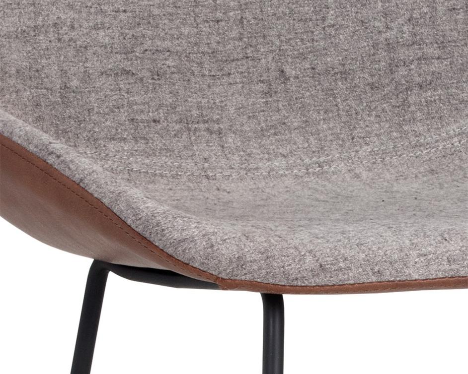 Mccoy Counter Stool - November Grey / Cinnamon Brown by Sunpan