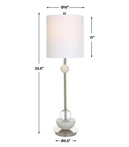 Exposition Nickel Buffet Lamp by Uttermost