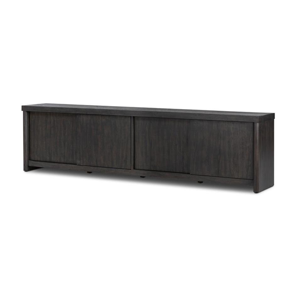 Laredo Media Console In Smoked Black Veneer by FOUR HANDS