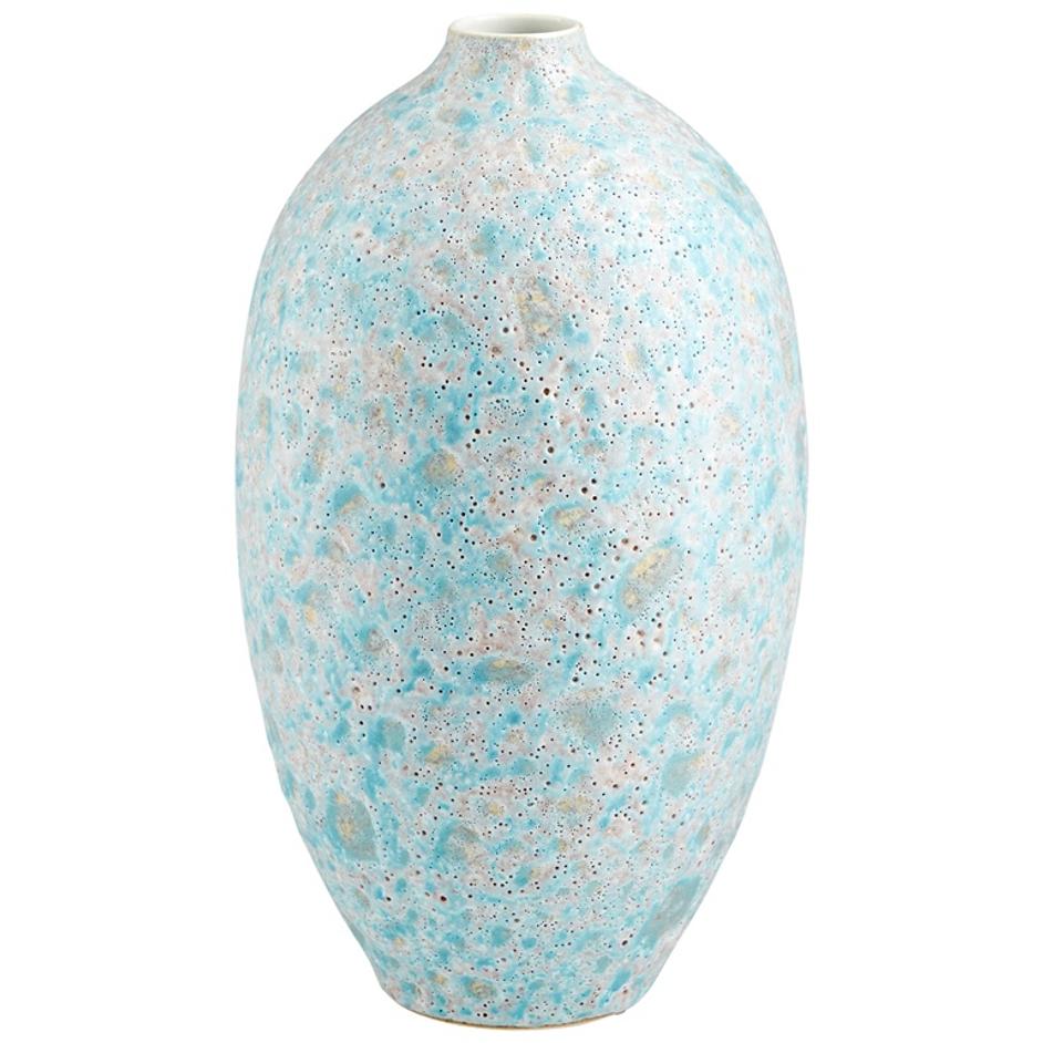 Sumba Vase in Mottled Pale Blue by Cyan Design