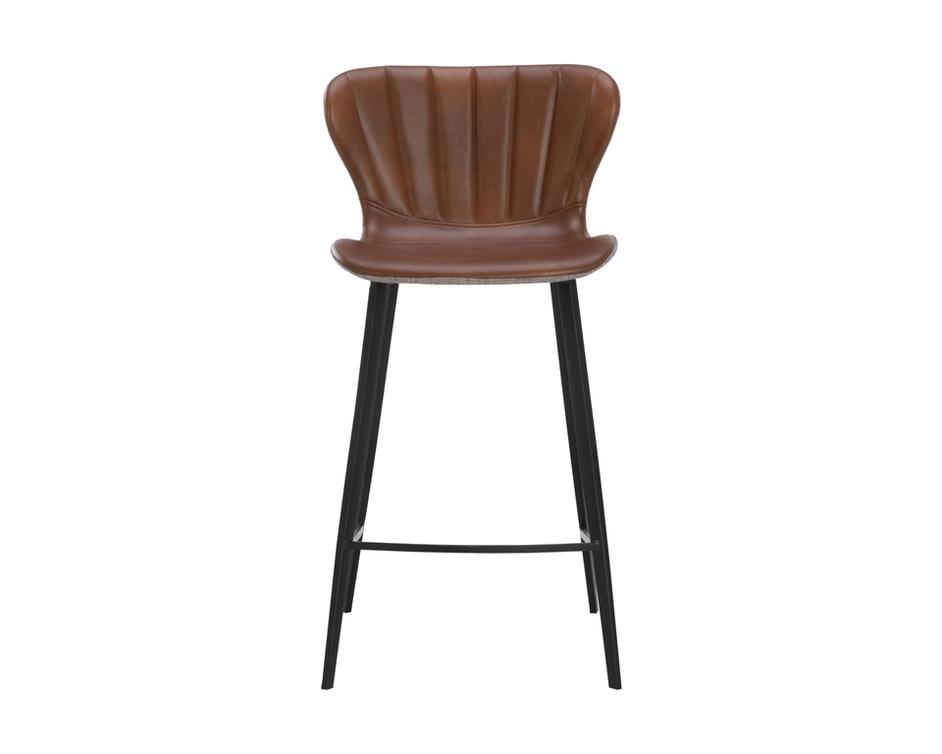 ARABELLA COUNTER STOOL - BRAVO COGNAC / NOVEMBER GREY by Sunpan