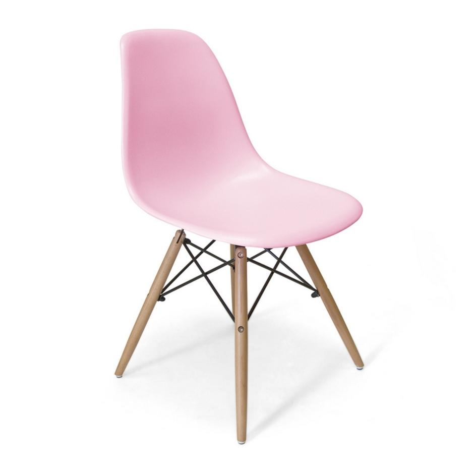 Roswell Side Chair - Pink/Natural- Set Of 2 by Aeon Furniture