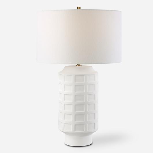 Window Pane White Table Lamp by Uttermost