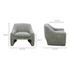Kenzie Accent Chair Slated Moss by Moes Home