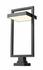 Luttrel 1 Light Outdoor Pier Mounted Fixture in Black Finish by Z-Lite