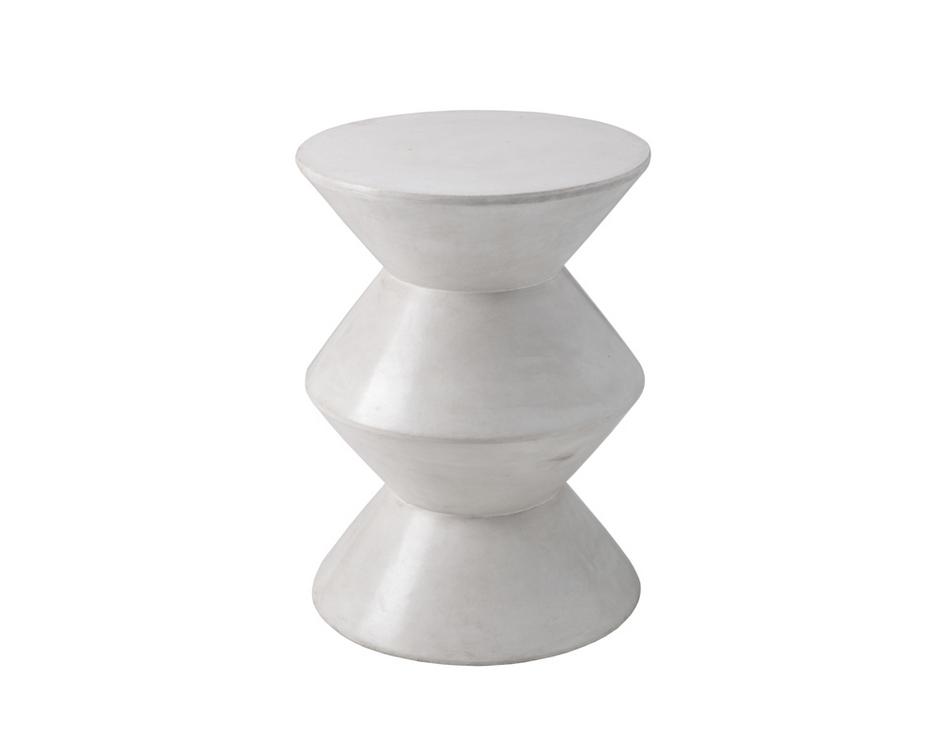 UNION END TABLE - WHITE by Sunpan