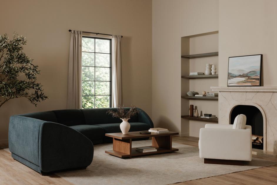 Vernon Accent Chair White by Moes Home