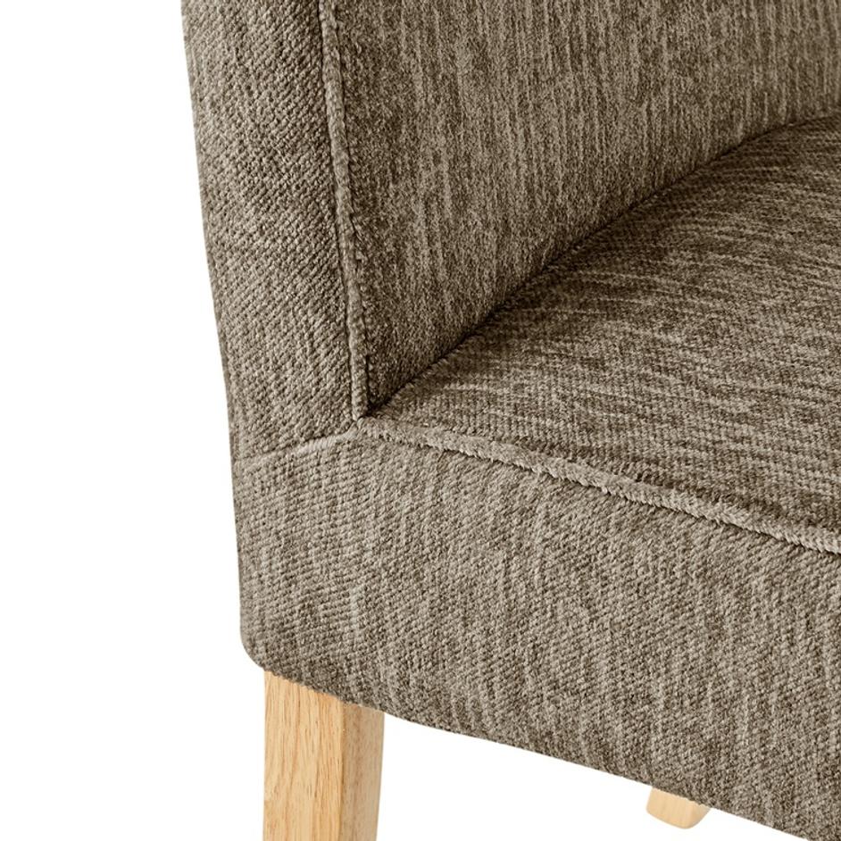 Valencia Fabric Dining Side Chair, Pasadena Taupe by New Pacific Direct