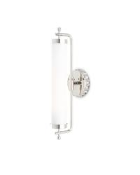 Latimer Nickel Wall Sconce In Polished Nickel by Currey & Company