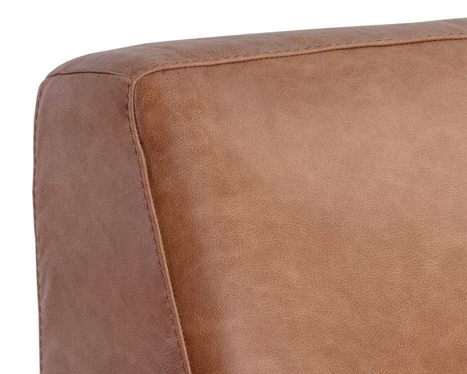 Watson Modular - Armless Chair - Marseille Camel Leather by Sunpan