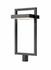Luttrel 1 Light Outdoor Post Mount Fixture in Black Finish by Z-Lite