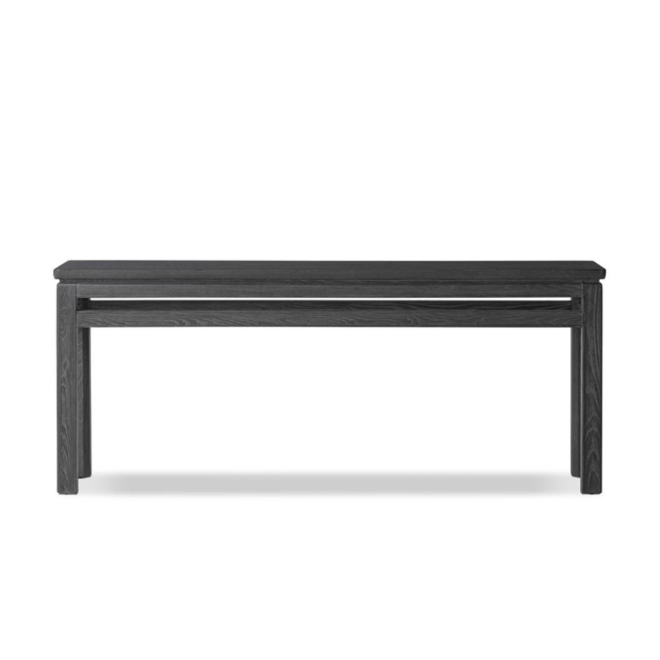 Oman Console Table - Rustic Black Veneer by Four Hands