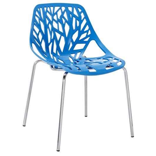 Rylie Dining Side Chair In Blue by Modway Furniture