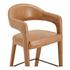 Martens Counter Stool Brown Leather by Moes Home