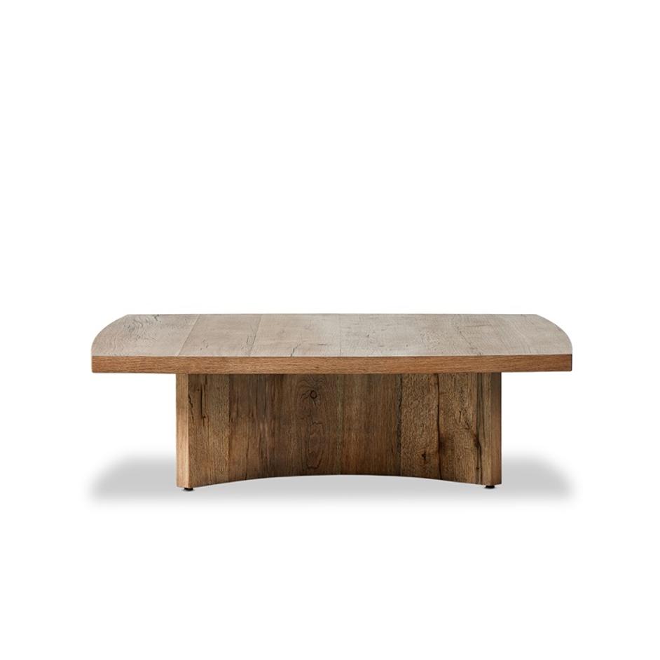 Brinton Square Coffee Table in Rustic by FOUR HANDS