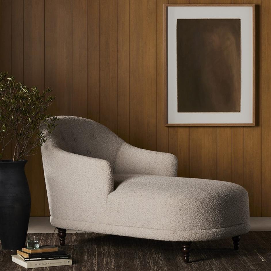 Marnie Chaise Lounge - Knoll Sand by Four Hands