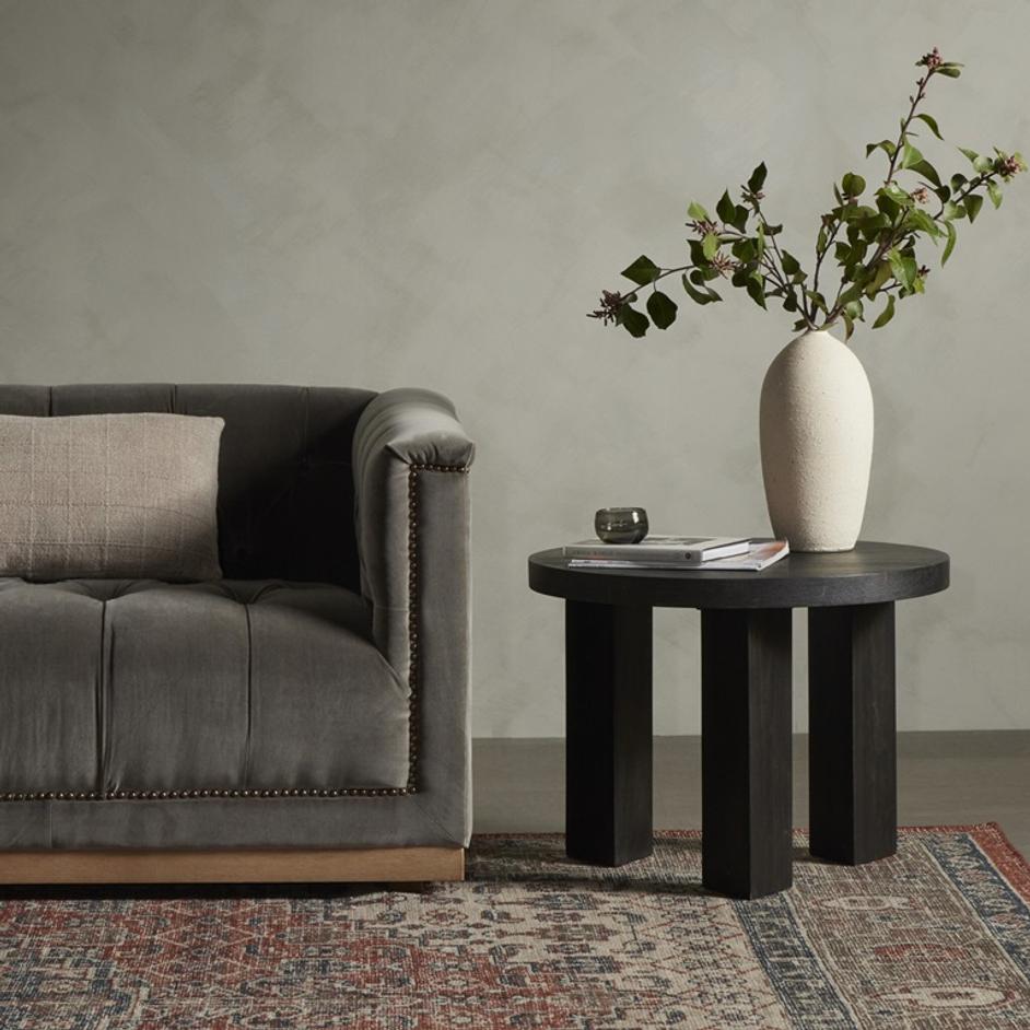 Mesa End Table - Ebony Parawood by Four Hands