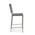 Copenhagen 17" Buffalo Leather and Iron Counter Chair, Black by Home Trends & Design