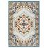 Burket Ansel Distressed Floral Persian Medallion 5X8 Indoor And Outdoor Area Rug In Multicolored by Modway Furniture