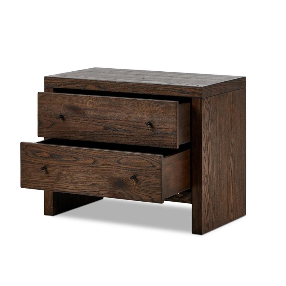Torrington Charging Nightstand - Umber Oak by Four Hands