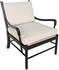 Kevin Chair with Rattan, Hand Rubbed Black by Noir Furniture
