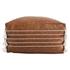Ezekiel Vegan Leather Pouf by Classic Home