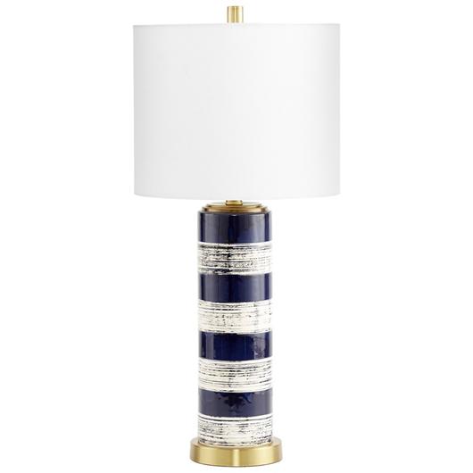 Bristle Brush Table Lamp in Blue by Cyan Design