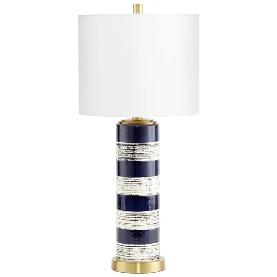 Bristle Brush Table Lamp in Blue by Cyan Design