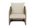 PALERMO LOUNGE CHAIR - DRIFT BROWN - STINSON CREAM by Sunpan