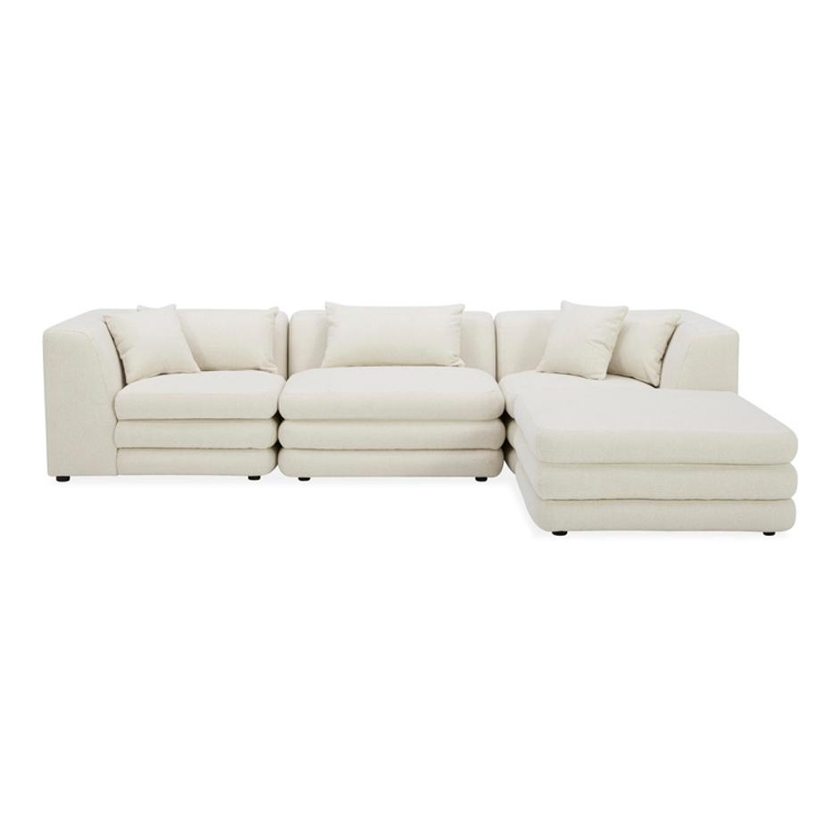Lowtide Lounge Modular Sectional Warm White by Moes Home
