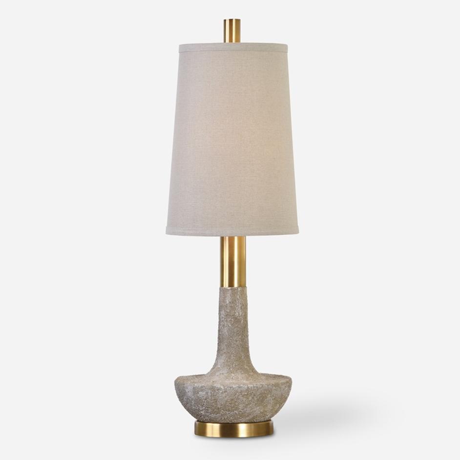Volongo Stone Ivory Buffet Lamp by Uttermost