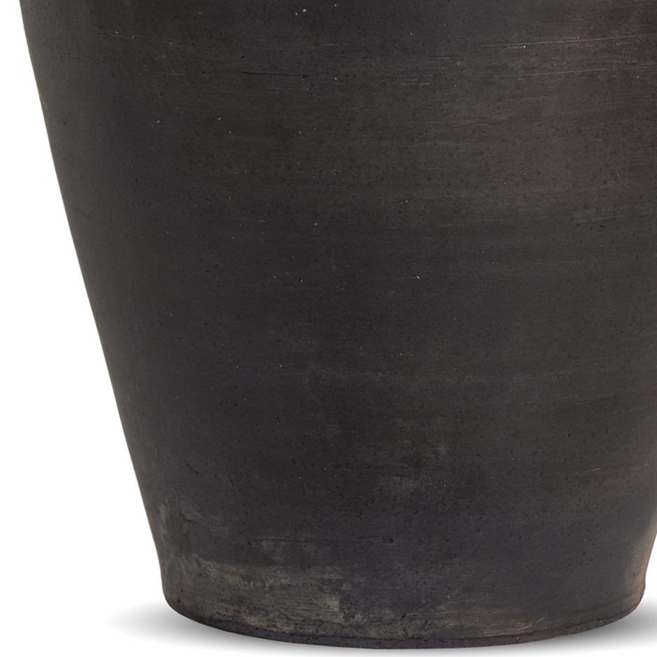 Kyland Vase In Aged Black Terracotta by FOUR HANDS