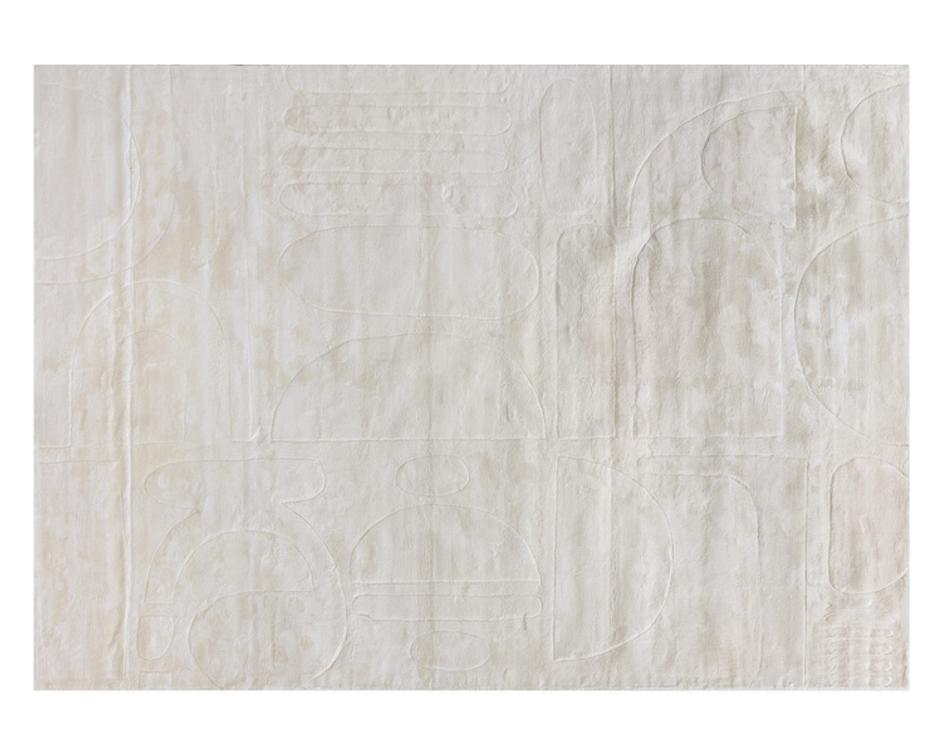 CARUSO HAND-LOOMED RUG - CREAM / IVORY - 10' X 14' by Sunpan