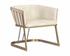 Caily Lounge Chair - Bravo Cream by Sunpan