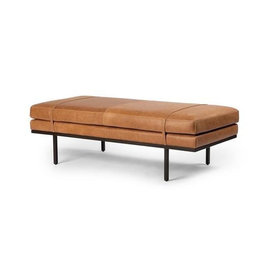 Harris Accent Bench In Palermo Cognac by FOUR HANDS