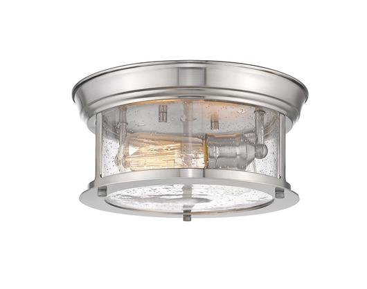 Sonna 2 Light Flush Mount in Brushed Nickel Finish by Z-Lite