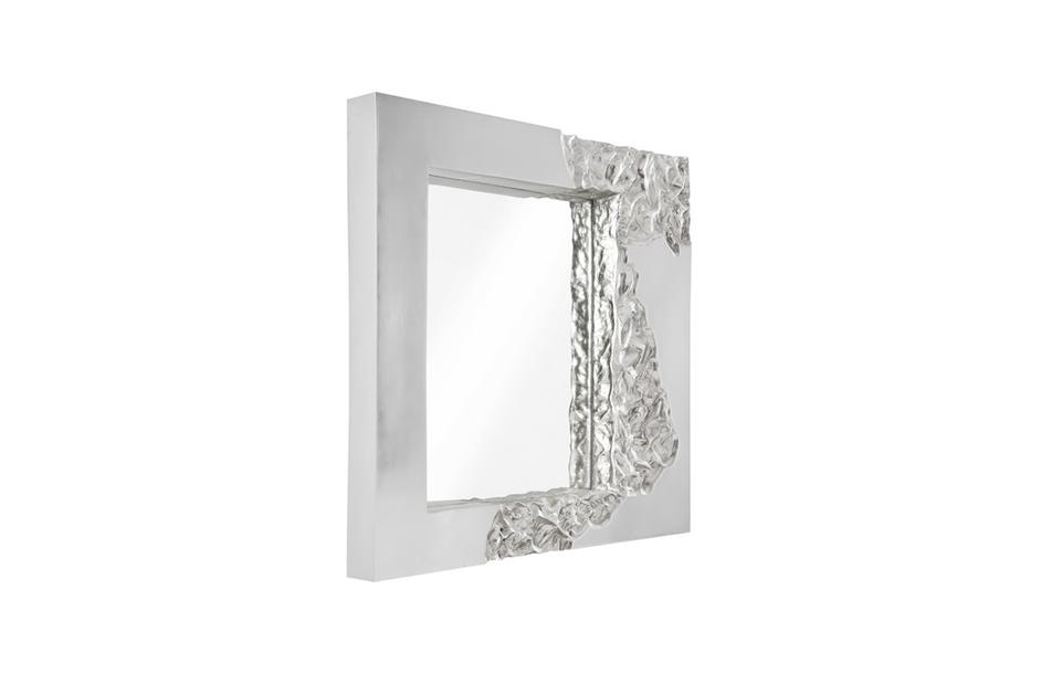 Mercury Mirror, Square, Silver Leaf by PHILLIPS COLLECTION