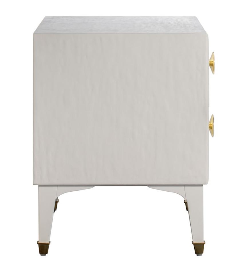 Divine White Nightstand by tov furniture