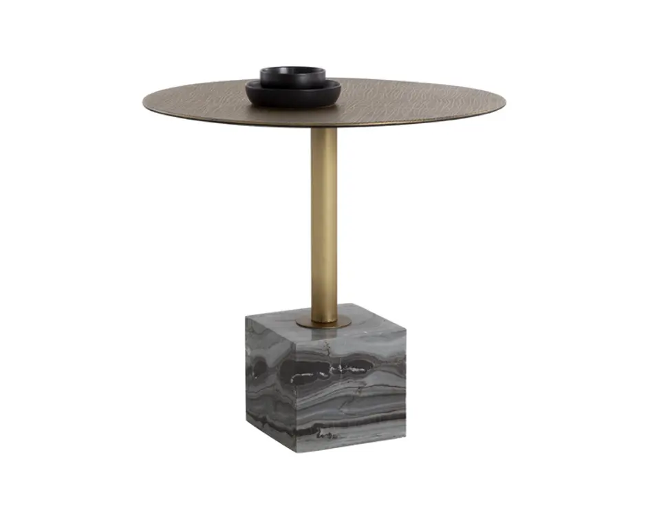 KATA BISTRO TABLE - GREY MARBLE - 32" by Sunpan