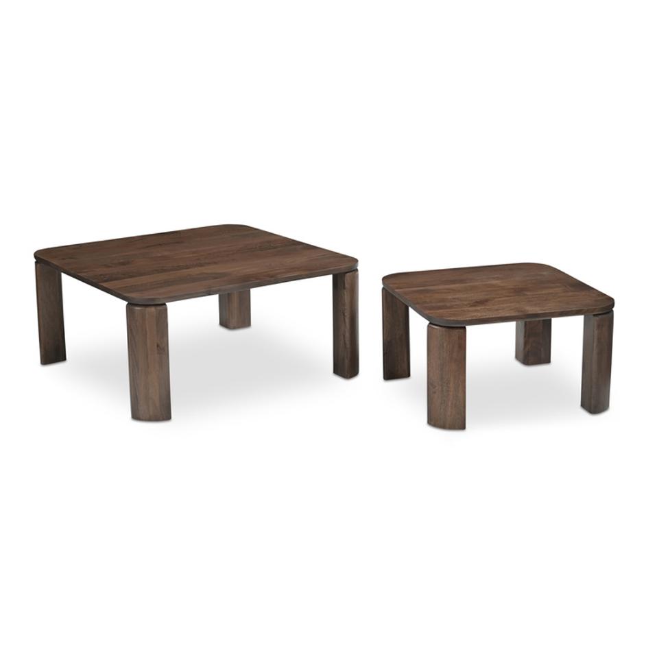 Bailey Nesting Coffee Table Deep Brown by Moes Home