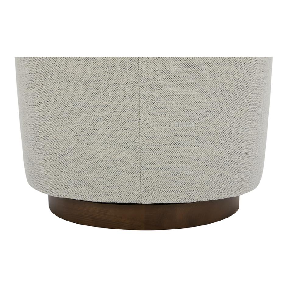 Oscy Swivel Chair Splashed White by Moes Home