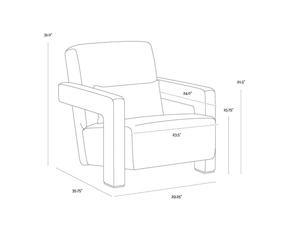 FORESTER LOUNGE CHAIR - COPENHAGEN OLIVE by Sunpan