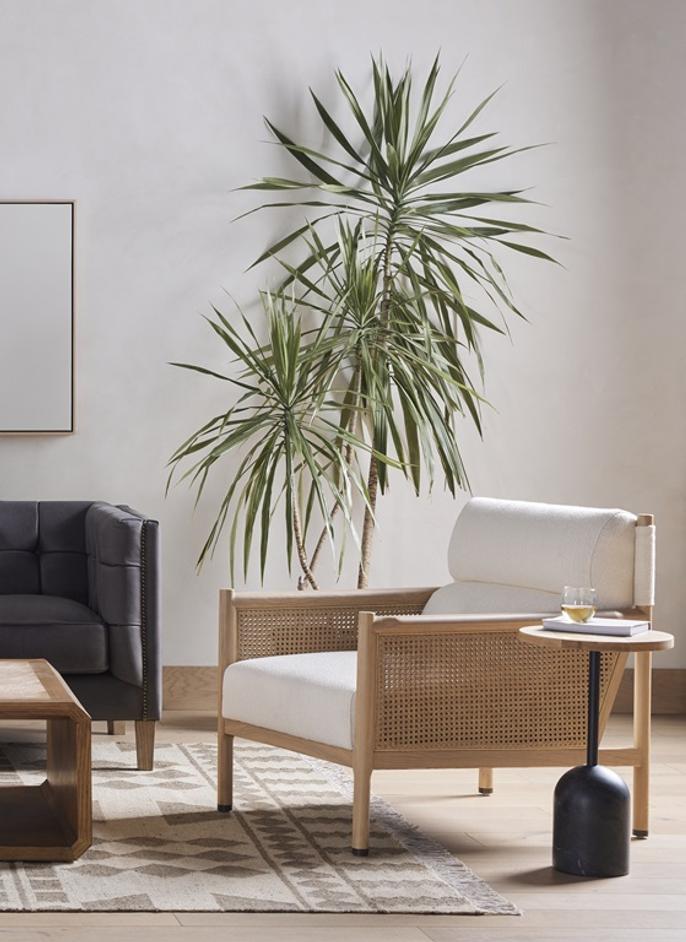 Kempsey Chair In Kerbey Ivory by FOUR HANDS