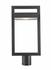 Luttrel 1 Light Outdoor Post Mount Fixture in Black Finish by Z-Lite