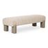 Priya Bench Off White by Moes Home
